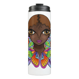 vlindermeisje Vrouwen Tanktop Thermosbeker