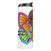 vlindermeisje Vrouwen Tanktop Thermosbeker (Gedraaid links)