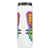 vlindermeisje Vrouwen Tanktop Thermosbeker (Achterkant)