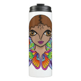 vlindermeisje Vrouwen Tanktop Thermosbeker