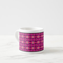 Vlindermin | Abstracte Vlinder Rand Espresso Kop