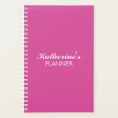 Vlindermin | Effen Kleur Magenta 2 Persoonlijk Planner (Voorkant)