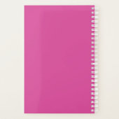 Vlindermin | Effen Kleur Magenta 2 Persoonlijk Planner (Achterkant)