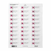 Vlindermin | Slaande Min Versiering Etiket (Full Sheet)
