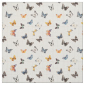 Vlindermix beige stof (Swatch)