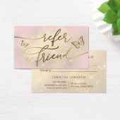 vlindermodel verwijzingskaart visitekaartje (Bureau)