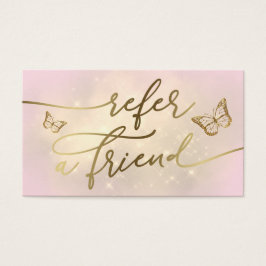 vlindermodel verwijzingskaart visitekaartje