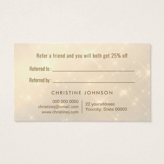 vlindermodel verwijzingskaart visitekaartje (Achterkant)