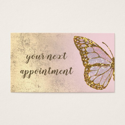 vlindermodel visitekaartje (Voorkant)