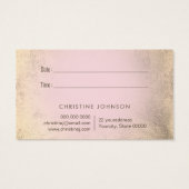 vlindermodel visitekaartje (Achterkant)