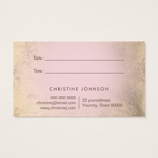 vlindermodel visitekaartje (Achterkant)