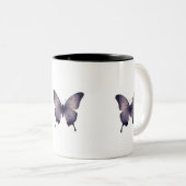 vlindermok tweekleurige koffiemok (Voorkant rechts)