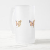 Vlindermokkel Matglas Bierpul (Voorkant links)