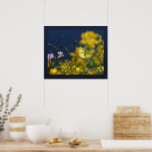 Vlindermoment Canvas -24x20 -of kleiner Poster (Keuken)