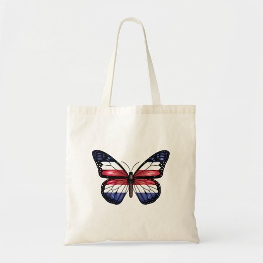 Vlindermonarchvlag van Costa Rica Tote Bag (Voorkant)