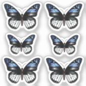 Vlindermonarchvlag van Estland Sticker (Voorkant)