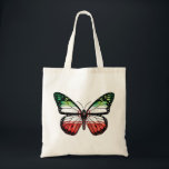 Vlindermonarchvlag van Iran Tote Bag<br><div class="desc">De Iraanse vlindermonarchvlag, de monarchvlinder, is een van de meest erkende vlindersoorten op het oostelijk halfrond. Het heeft twee paar mooie oranje-rode vleugels gemarkeerd met zwarte en witte strepen en een 4 inch (10 cm) spanwijdte.</div>