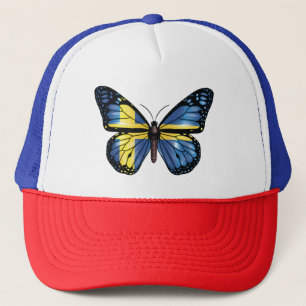 Vlindermonarchvlag van Zweden Trucker Pet