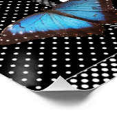 Vlindermotief met polka-stippen Kantoor Vrede Lots Poster (Hoek)