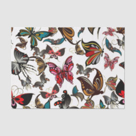 Vlindermotief met vintage look tissuepapier