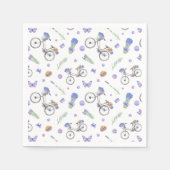 Vlindermotief van Franse lavendel Servet (Voorkant)