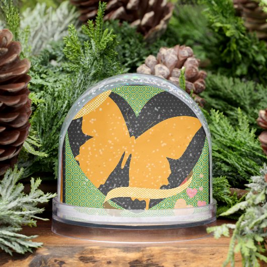 Vlindermotieven  sneeuwbol (Winter)