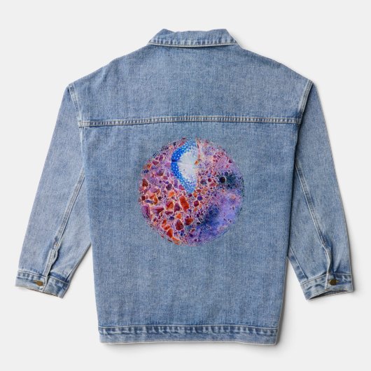 Vlindermozaïek Denim Jacket (Achterkant)
