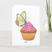 Vlindermuffin Kaart (Achterkant)