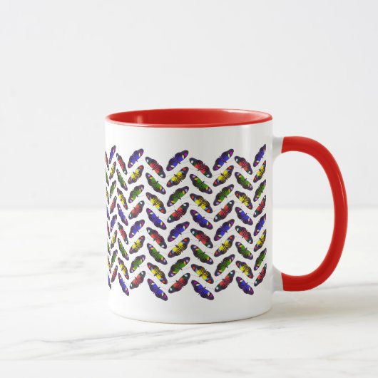Vlindermug met regenboog mok (Rechts)
