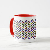 Vlindermug met regenboog mok (Voorkant links)