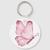 Vlindermuurkunst voor de kinderkamer sleutelhanger (Achterkant)