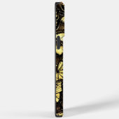 Vlindernaam Zwart en Goud Case-Mate iPhone Case (Achterkant / Rechts)