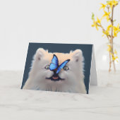 VLINDERNEUS BLANK - ALL-OCCASION KAART (Gele Bloem)