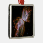 Vlindernevel-afdruk Metalen Ornament (Rechts)