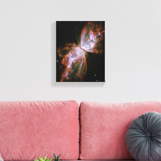Vlindernevel Canvas Afdruk (Insitu (Woonkamer))