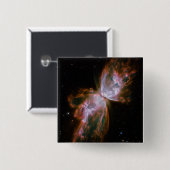 Vlindernevel Hemelse Ruimte Foto Vierkante Button 5,1 Cm (Voorkant /achterkant)