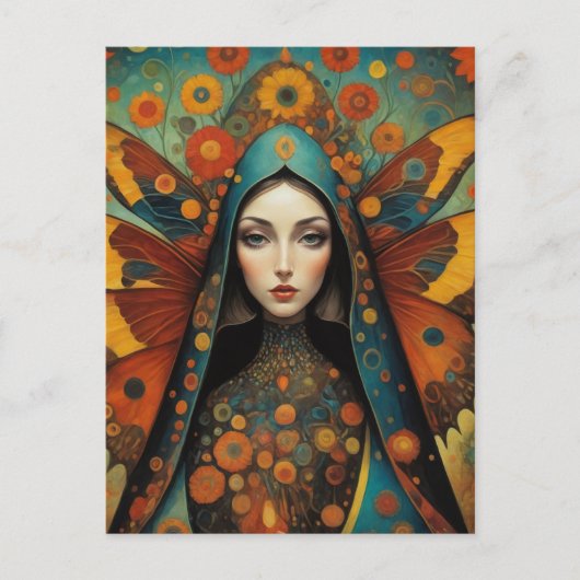 vlindernon briefkaart (Voorkant)