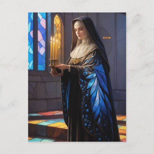 vlindernon briefkaart (Voorkant)