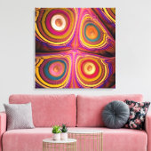 Vlinderogen, fractal abstracte kunst canvas afdruk (Insitu (Woonkamer))