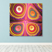 Vlinderogen, fractal abstracte kunst canvas afdruk (Insitu (Houten vloer))