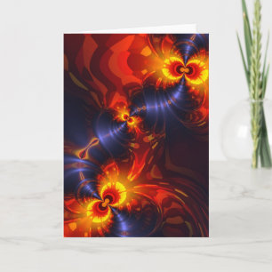 Vlinderogen - Violette en gouden vleugels Verticaa Kaart