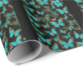 vlinderontwerp cadeaupapier (Rol Hoek)