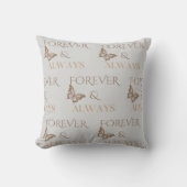 Vlinderontwerp 'Forever & Always' Kussen (Voorkant)