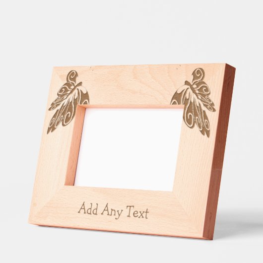 Vlinderontwerp gepersonaliseerd gegraveerde lijstjes (Links)