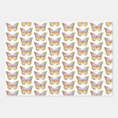 vlinderontwerp inpakpapier vel (Voorkant 3)