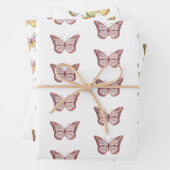 vlinderontwerp inpakpapier vel (In situ)