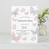 Vlinderontwerp Kaart (Staand voorkant)