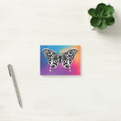 Vlinderontwerp met kleuren van de zonsondergang post-it® notes (Kantoor)