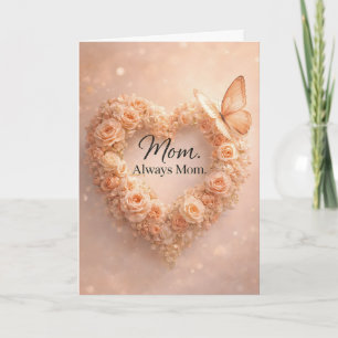 Vlinderontwerp Moederdag cadeaukaart Kaart