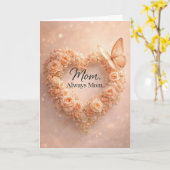 Vlinderontwerp | Moederdag cadeaukaart Kaart (Gele Bloem)